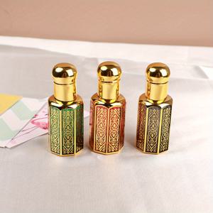 TEMU 3개 세트 럭셔리 12ml 유리 롤러 병 에센셜 오일용 - 휴대용, 무향, 향수 및 마사지 샘플에 이상적, 빈 병, 타원형