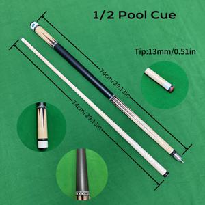 TEMU 1pc 전문 목제 수영장 큐 스틱 - 13mm 팁, 스테인레스 스틸 커넥터 및 미끄럼 방지 그립이 있는 반 접합 메이플 당구 큐, , 추수 감사절, 크리스마스, 새해, 아버지의 날에 완벽합니다.