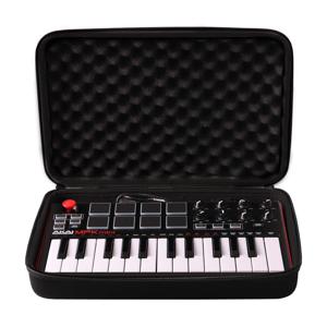 TEMU Akai Professional MPK Mini MK3/MKII/Play 컨트롤러 여행 휴대 케이스 - 25키 USB MIDI 컨트롤러를 위한 하드쉘 EVA 보호 키보드 가방 (케이스만)