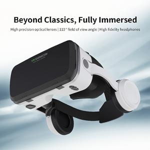 TEMU VR SHINECON G04EB 3D VR 안경, IMAX 스크린, 광학 렌즈, 로밍, 무선 3D 게임 헤드셋, /iOS 기기용 배터리 불필요