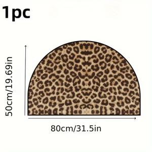 TEMU 대형 프린트 미끄럼 방지 도어 매트 - 반원형, 흡수성 폴리에스터 러그, 홈 입구, 욕실, RV 내부용 - 내구성 있고 먼지에 강한 창의적인 디자인의 욕실 러그