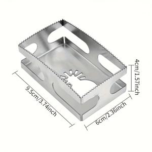TEMU 스테인리스 스틸 사각 슬롯 커터 - 건식 벽체용 다용도 오실레이팅 툴