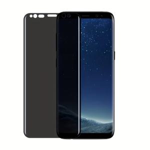 TEMU Samsung S8/S9/S9+/Note9, 1-Pack 강화 유리, 광택 마감, 안티 스파이, 9H 경도, 지문 방지, 2.5D 둥근 모서리 프라이버시 스크린 프로텍터