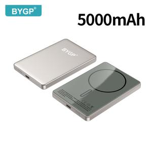 TEMU 마그네틱 모바일 전원 공급 장치, 5000/10000mAh, 유선 20W 고속 충전, 무선 15W, 휴대용 충전기, 배터리 팩, LED 전력 표시, Magsafe 호환, iPhone 15/14/13/12 시리즈용|보조배터리20000