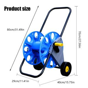 TEMU 1pc EasyFlow 가정 정원 호스 릴 카트, 자동 회수, 노력 없는 바퀴 디자인, 금속 브래킷, 포터블 물관 정리함, 잔디 관리, 세차 및 야외 사용용 (1pc) 가정용 정원 호스 릴 카트, 자동 회수, 노력 없는 바퀴 디자인, 금속 브래킷, 잔디 관리, 세차 및 야외 사용용으로 사용하기 쉬운 호스 릴 카트)