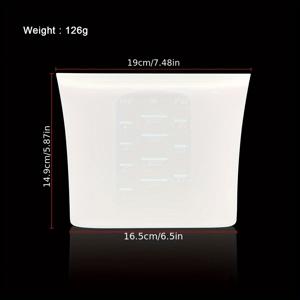 TEMU 1pc 재사용 가능한 실리콘 식품 보관 가방, BPA 프리, 식품 안전한 밀봉 가방, 냉장고 및 전자레인지 안전, 신선함 유지