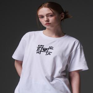 [켄다] TIC-TAC-TOE T-SHIRT (WHITE)