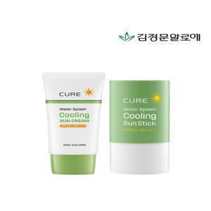 [김정문알로에] [김정문알로에] 큐어 쿨링선스틱+쿨링선크림40ml