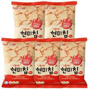 기름제로 현미칩 매운맛, 60g, 5개