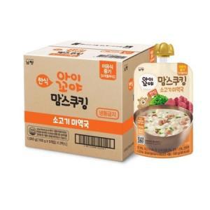 아이꼬야 맘스쿠킹 이유식 소고기미역국 (9개월부터) 100g X 10입 간편한 맛있는 외출 멸균