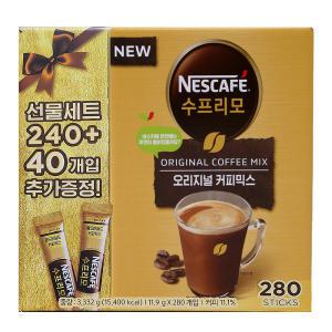 네스카페  수프리모 커피믹스 오리지널 280T(240T+40T)/깊고진한 맛과향