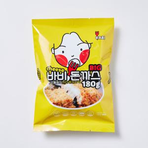 올리브유로 튀겨낸 바비 제주통등심 치즈 돈까스 BIG 180g-소스별매