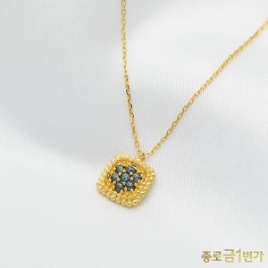 [기타]여자 순금 목걸이 피오레 3.75g 러프다이아 99.9