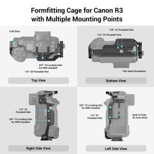 캐논 EOS R3 용 스몰리그 카메라 케이지 올인원 풀 케이지 아르카 스위스 멀티 씬 촬영용 퀵 릴리스 플레이