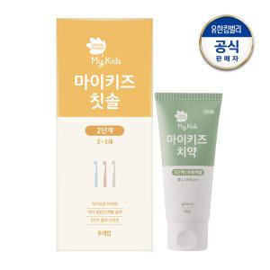 마이키즈 칫솔2단계 6P + 치약3단계 60g 1개