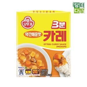 오뚜기 3분 카레 약간매운맛 200g x 12개