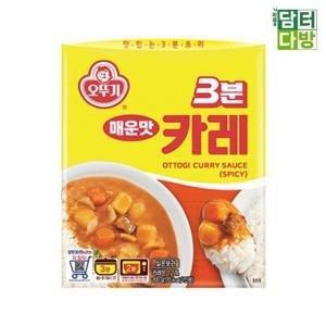 오뚜기 3분 카레 매운맛 200g x 12개