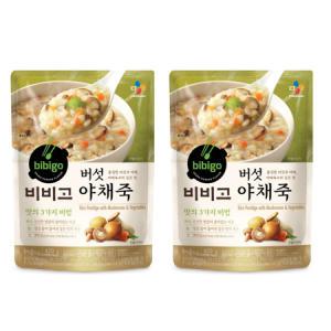 CJ제일제당 비비고 버섯야채죽 420g 21개