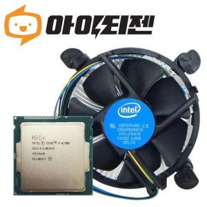 인텔 CPU I7 4790K 4세대 하스웰 데빌스캐년 벌크 쿨러포함