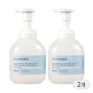 일리윤 세라마이드 아토 버블워시 앤 샴푸 400ml x 2개