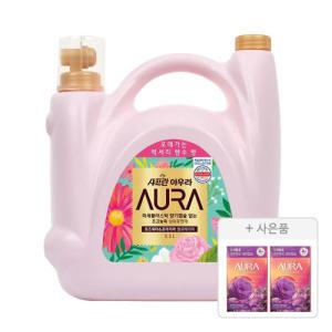 아우라 초고농축 섬유유연제 윌유메리미, 5.5L, 1개 + 증정(생화캡슐 리필 자스민머스크, 680ml, 2개)