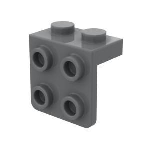 Classic 레고 클래식 Building Bulk Plate Bracket 100 Piece Dark Grey Plates Compatible with Lego Part