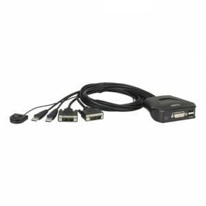 ATEN 2포트 USB DVI 케이블 KVM 스위치 CS22D