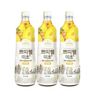 [CJ]쁘띠첼 미초 파인애플 900ml x3개