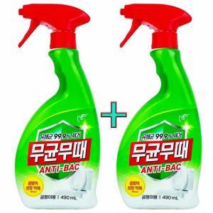 [기타]피죤 무균무때 안티박 곰팡이용 490ml 2개