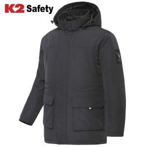 점퍼 K2 safety JK-F143 추동 방한 패딩파카 웰론 조끼내피 방수 방풍 후드 오피스 근무복 워크웨어