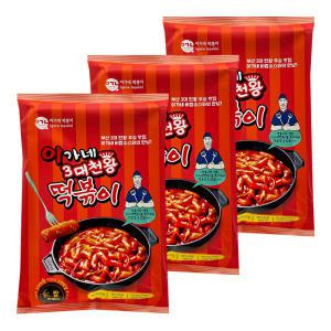 송학 이가네 3대천왕 떡볶이 440g 3개