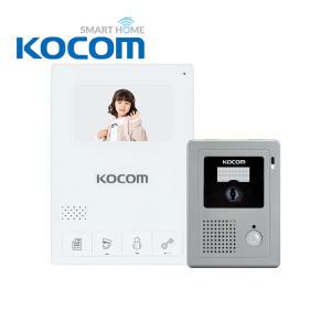 코콤 KCV-434W+KC-C60 패키지 아날로그 비디오폰 인터폰 자가설치 셀프설치