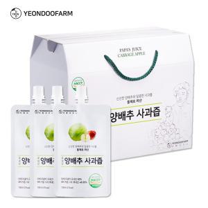 [하프클럽/연두팜]아빠의주스 양배추사과즙 100ml 40개입 한박스