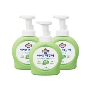 아이깨끗해 핸드워시 용기, 청포도, 490ml, 3개