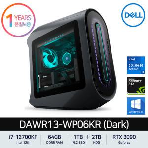 [공식총판] DELL 에일리언웨어 R13 데스크탑 DAWR13-WP06KR Dark i7-12700KF DDR5 64GB 1TB + 2TB RTX 3090