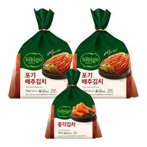 [신세계라이브쇼핑][CJ] 비비고 포기김치5kg x 2개 + 비비고 총각김치900g