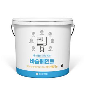 친환경 바숨 페인트 베란다 벽지 목재 아토피 곰팡이 결로 방지 제습 탈취 새집증후군 셀프 4리터