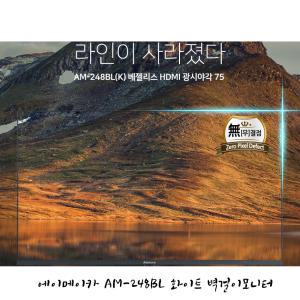 에이메카 24인치LED모니터 AM-248BL HDMI 고시원 원룸TV 업무용 벽걸이모니터