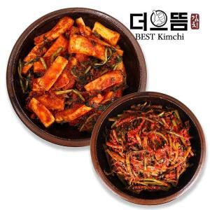 [기타][더으뜸] 국내산 전라도 총각김치 3kg+열무김치 2kg