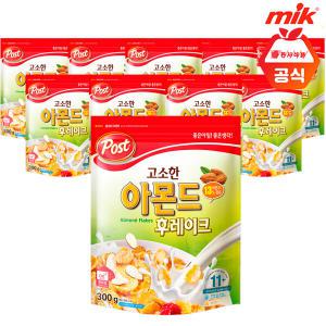 포스트 고소한 아몬드 후레이크300g x 10개