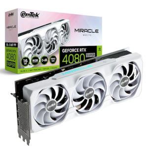 HIT 이엠텍 지포스 RTX 4080 SUPER MIRACLE WHITE D6X 16GB /정품/오늘출발/안심포장