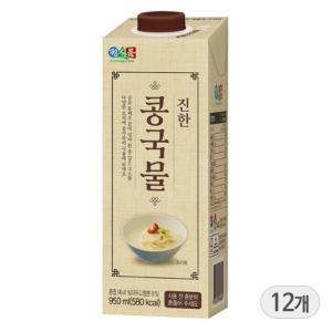 정식품 진한 콩국물 950ml x 12팩