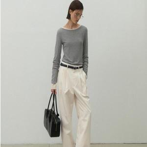 아틀리에나인 (PT-5596)ESSENTIAL TUCK PANTS S