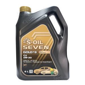 S-OIL 세븐 골드 #9 C2 0W30 6L 1개 가솔린 디젤 겸용 100% 합성 엔진오일