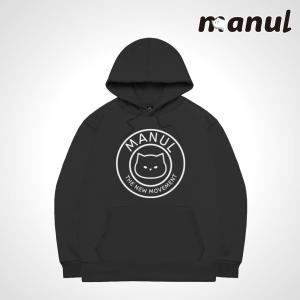 MANUL 마눌 남녀공용 프리미엄 쭈리 기모 오버핏 후드티셔츠 AW203