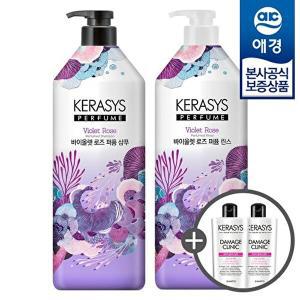 [애경][시크릿] 케라시스 퍼퓸 샴푸/린스 1L x2개 (+샴푸180ml 2개증정)