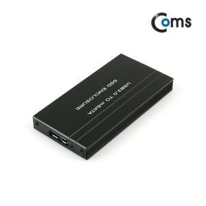 [기타]Coms USB 외장 케이스(SSD) mSATA Black (WFFOWBS)