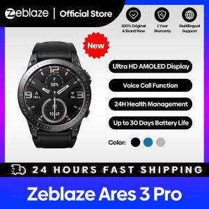 Zeblaze Ares 3 Pro 스마트 워치 울트라 HD AMOLED 디스플레이, 음성 통화, 100 + 스포츠 모드, 24 시간 건