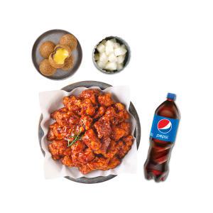 [멕시카나치킨] 순살땡초치킨+더블치즈볼+콜라1.25L