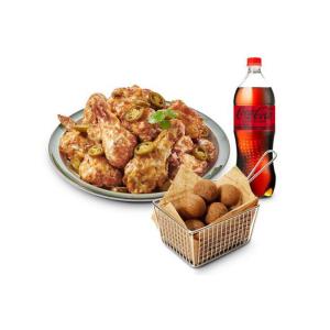 고추마요 치킨+블랙치즈볼(5구)+코카-콜라제로 1.25L